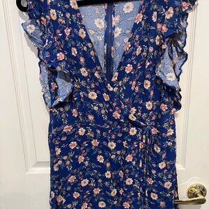 Xhilaration Blue Floral Dress